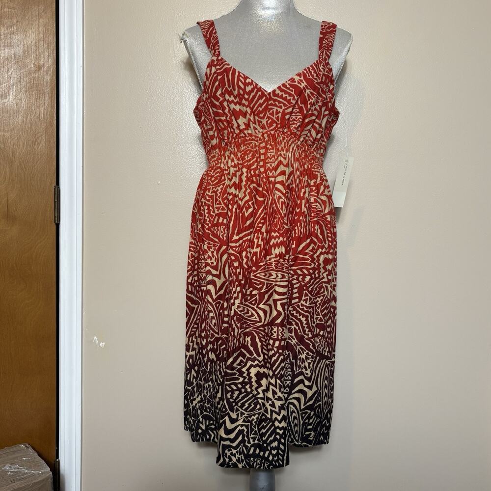 Jones New York Sport Tribal Print Sleevelss Sundress Size 14 Boho Vacation